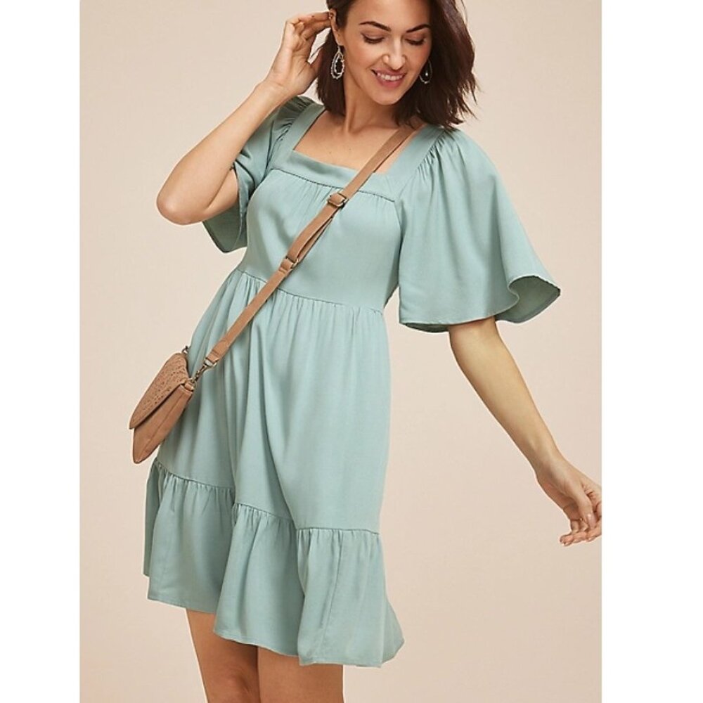 MAURICES Flutter Sleeve Babydoll Dress - XXL